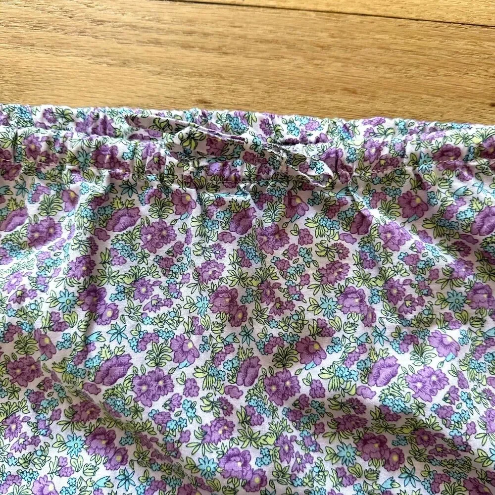 Y2k Style Cottagecore Pastel Floral Ruffle Hem Mini Skirt Girls XL 14/16